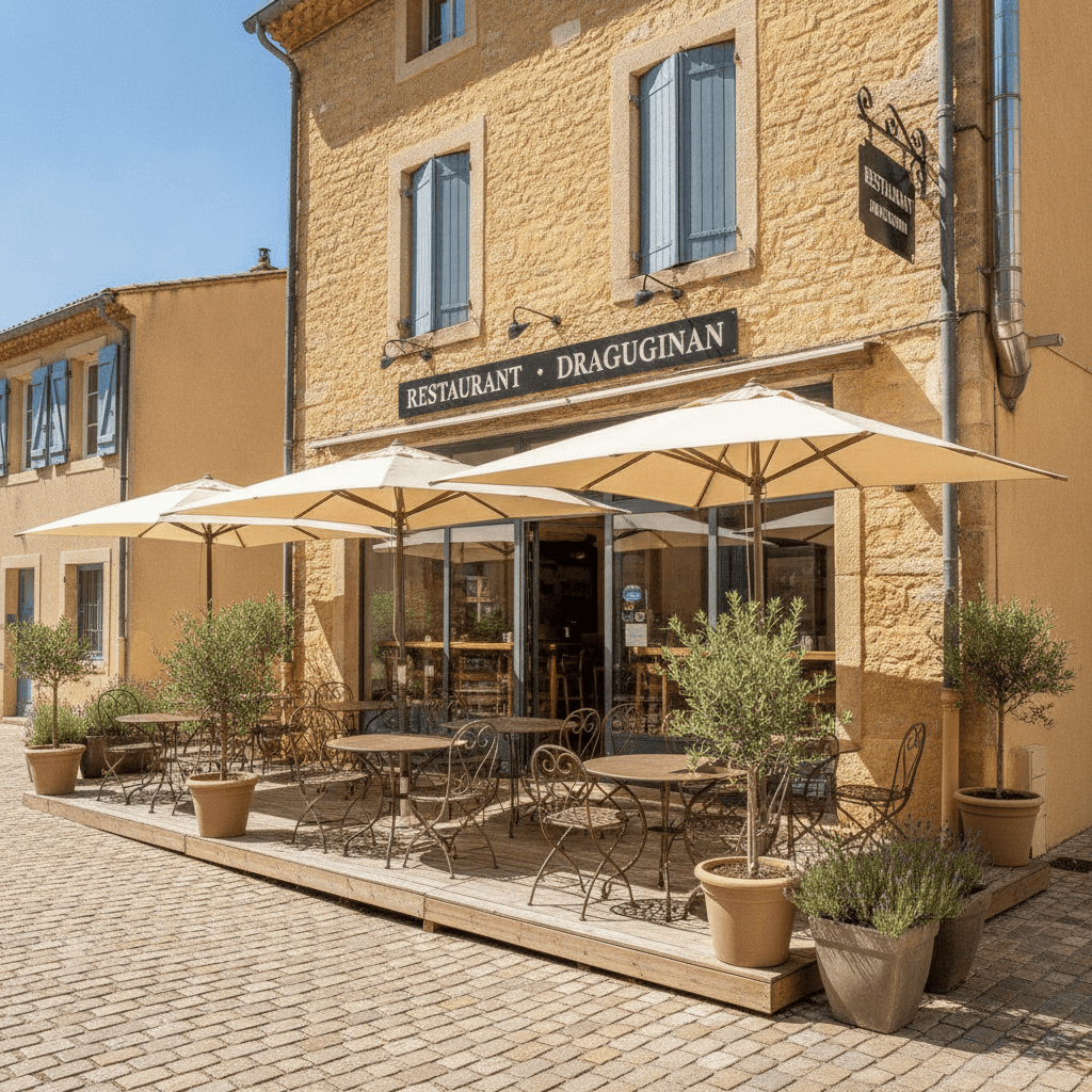 Restaurant 120m² à Draguignan : terrasse - extraction - Image 1