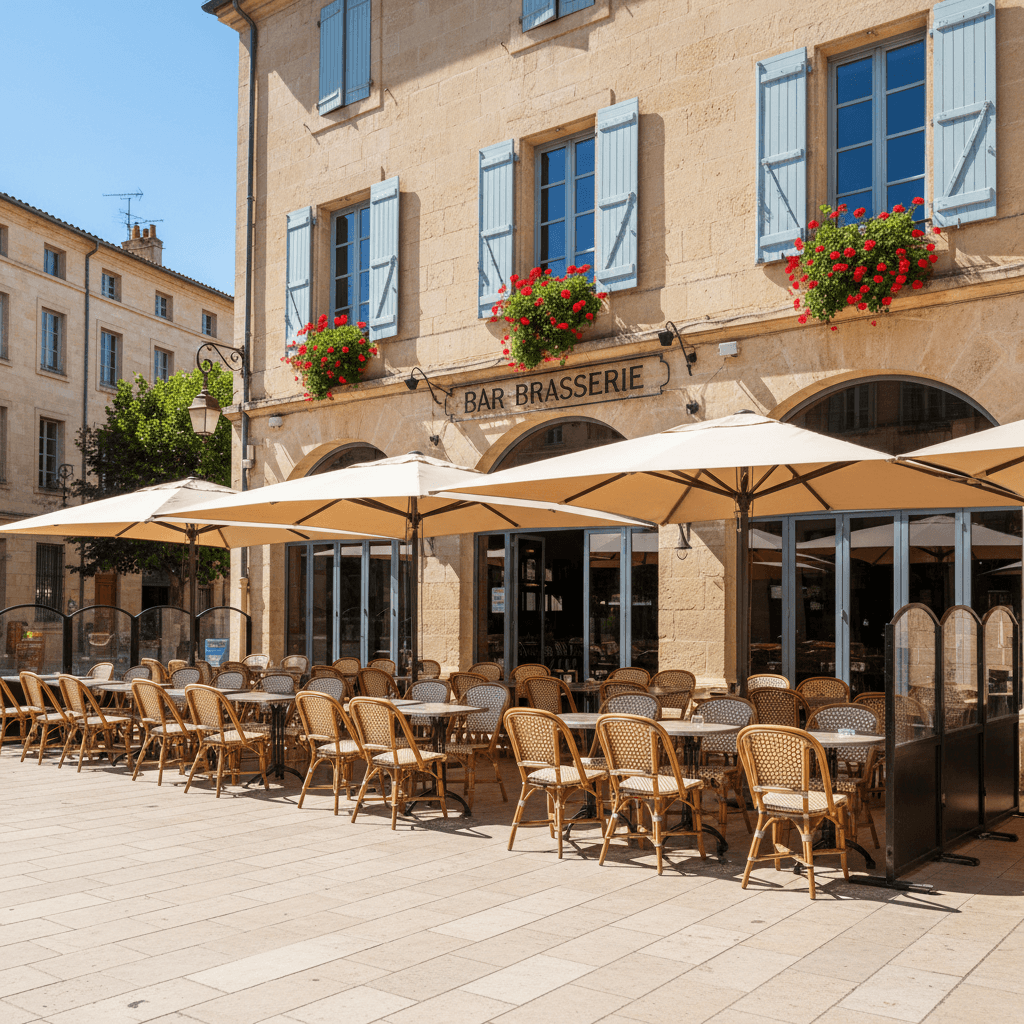 Bar-brasserie à Montpellier : terrasse - licence IV