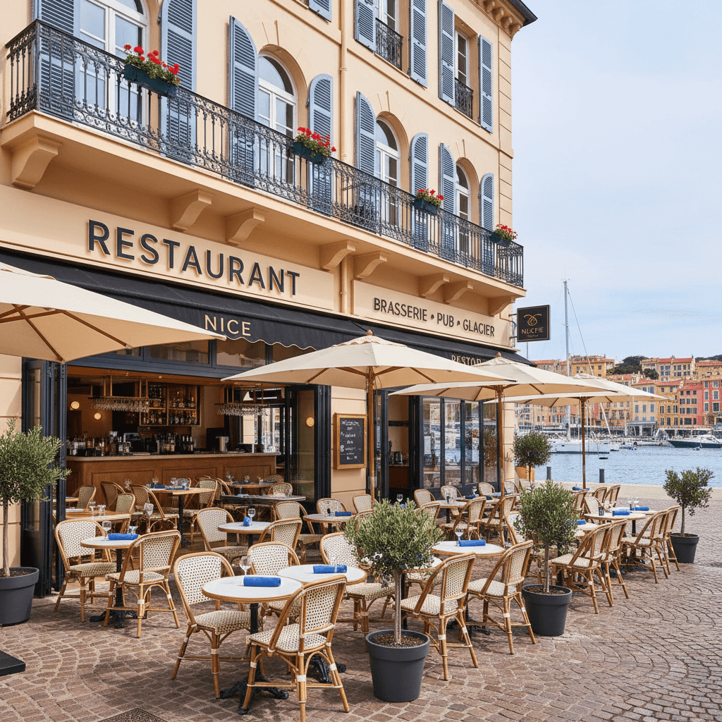 Restaurant 170m² à Nice : terrasse - licence IV