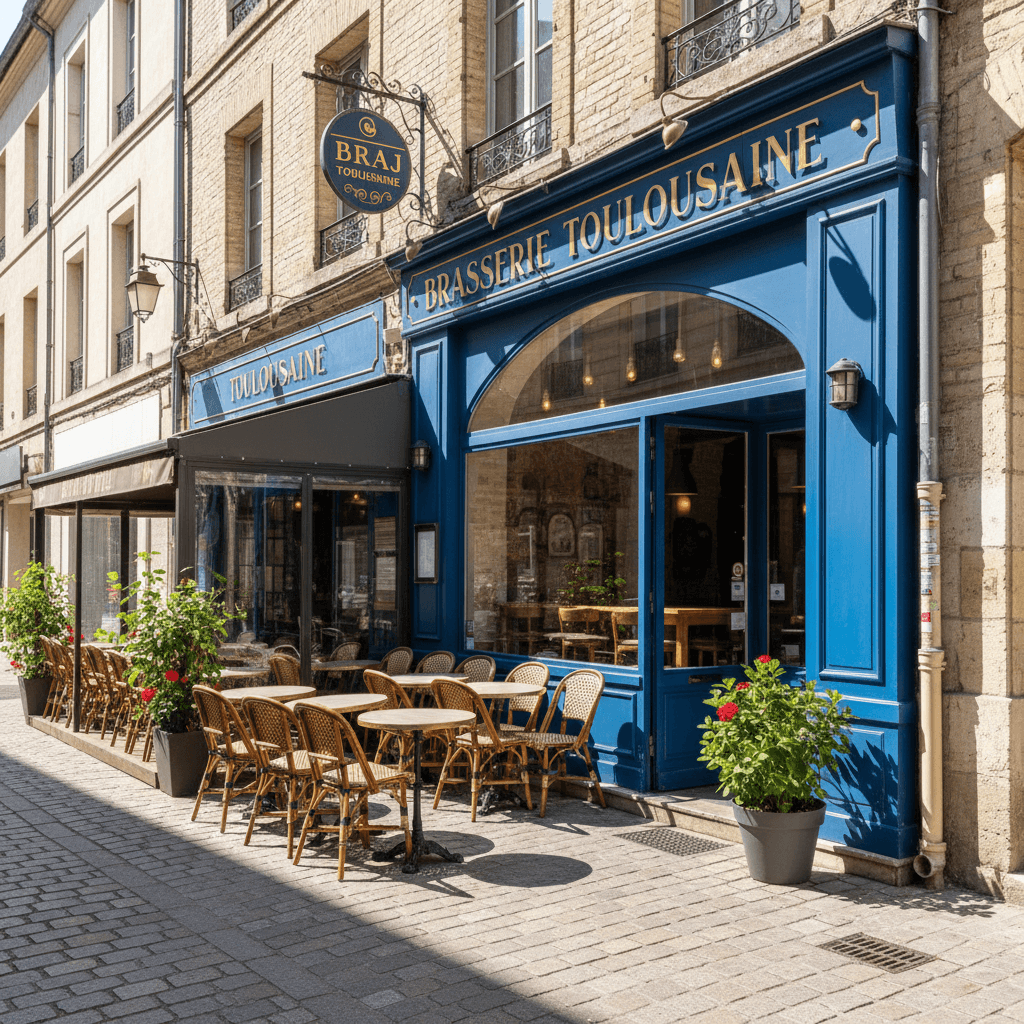 Bar-brasserie 45m² à Toulouse : terrasse - licence IV