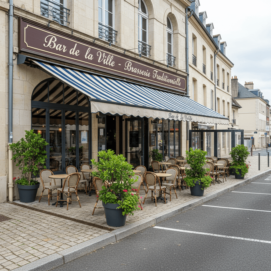 Bar-brasserie à Lons-Le-Saunier : terrasse - licence IV - Image 1