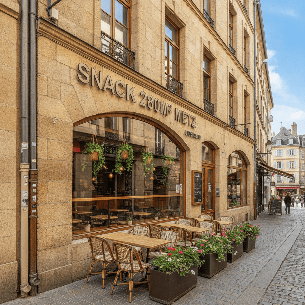 Snack 280m² à Metz : terrasse - licence IV - Image 1