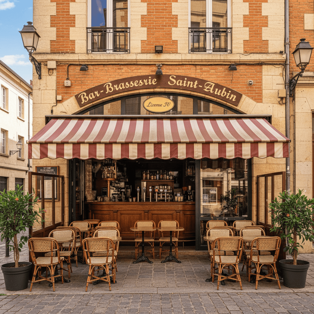 Bar-brasserie 60m² à Toulouse : terrasse - licence IV