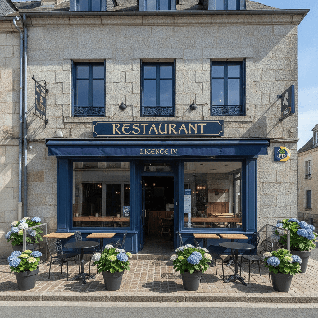 Restaurant à Guérande : terrasse - licence IV - Image 1