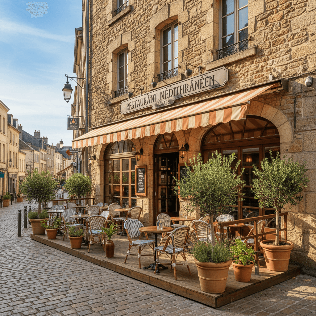 Restaurant à Nantes : terrasse - Image 1