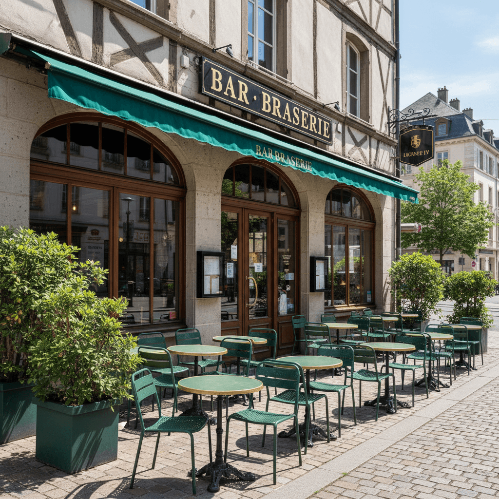 Bar-brasserie à Strasbourg : terrasse - licence IV