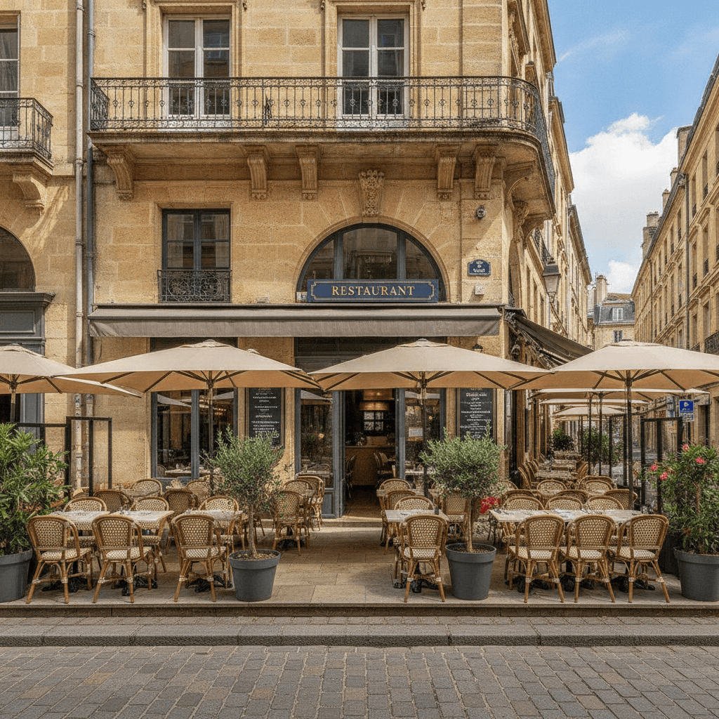 Restaurant 220m² à Bordeaux : terrasse - extraction - Image 1