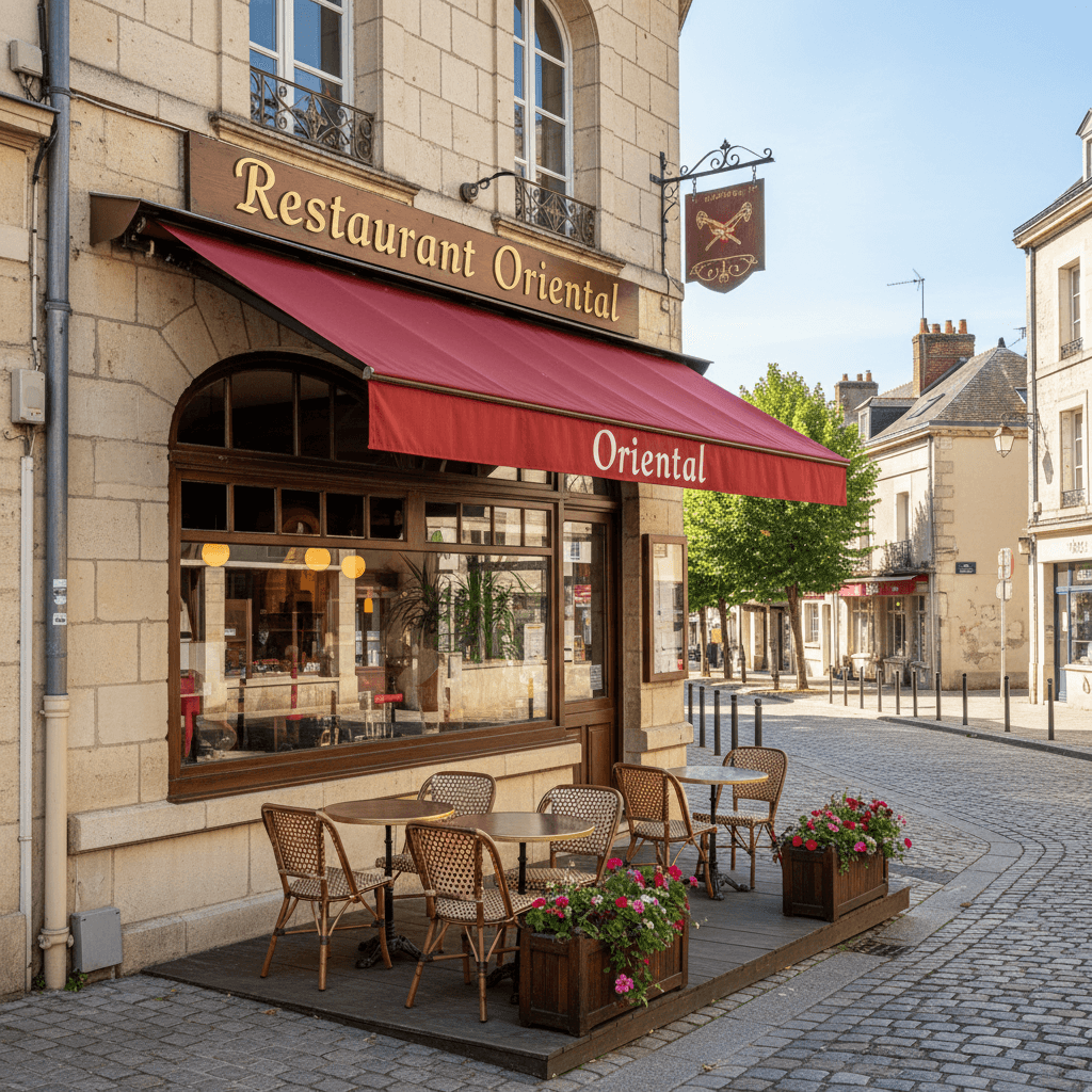 Restaurant à Gueret : terrasse - extraction - Image 1