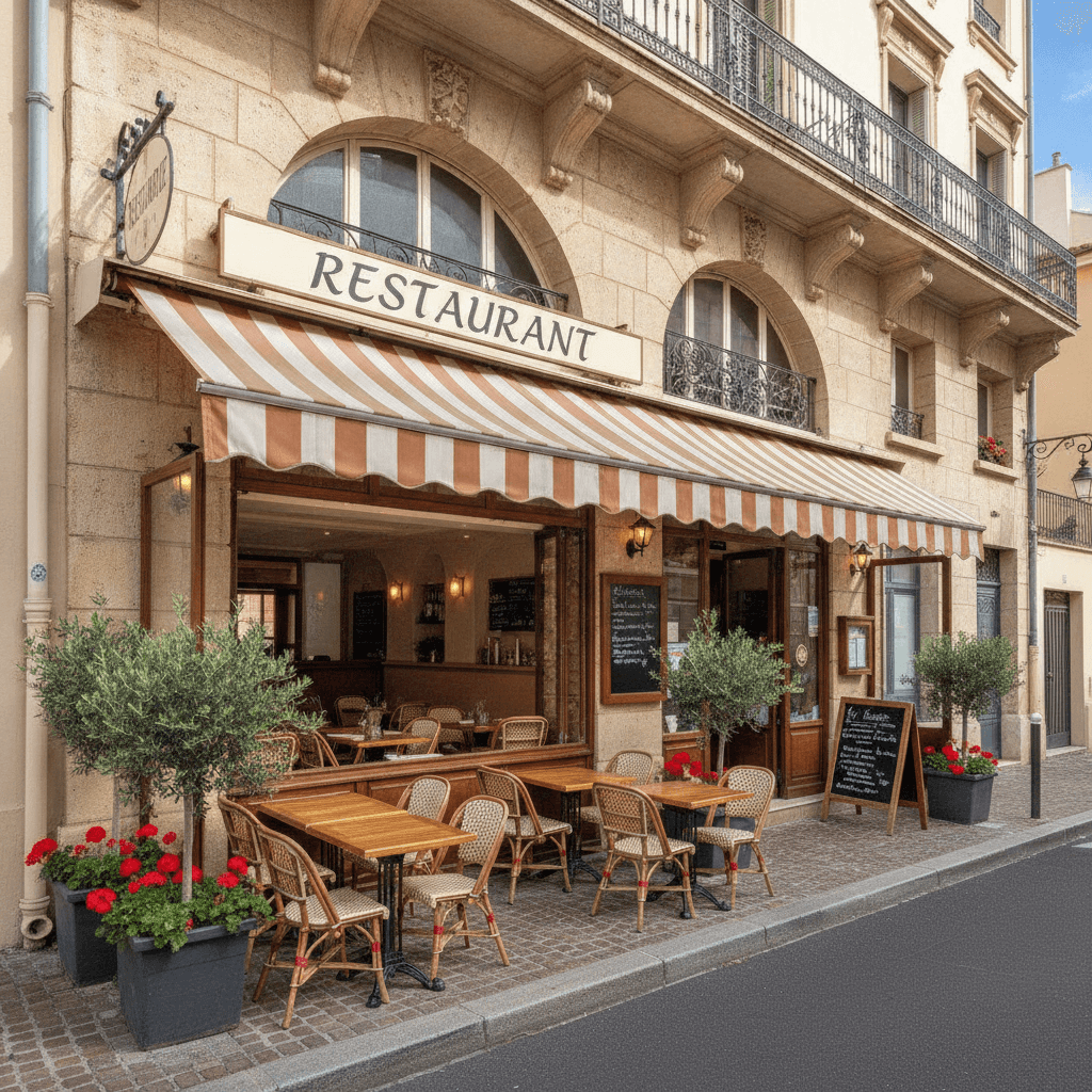 Restaurant 50m² à Nice : terrasse - extraction