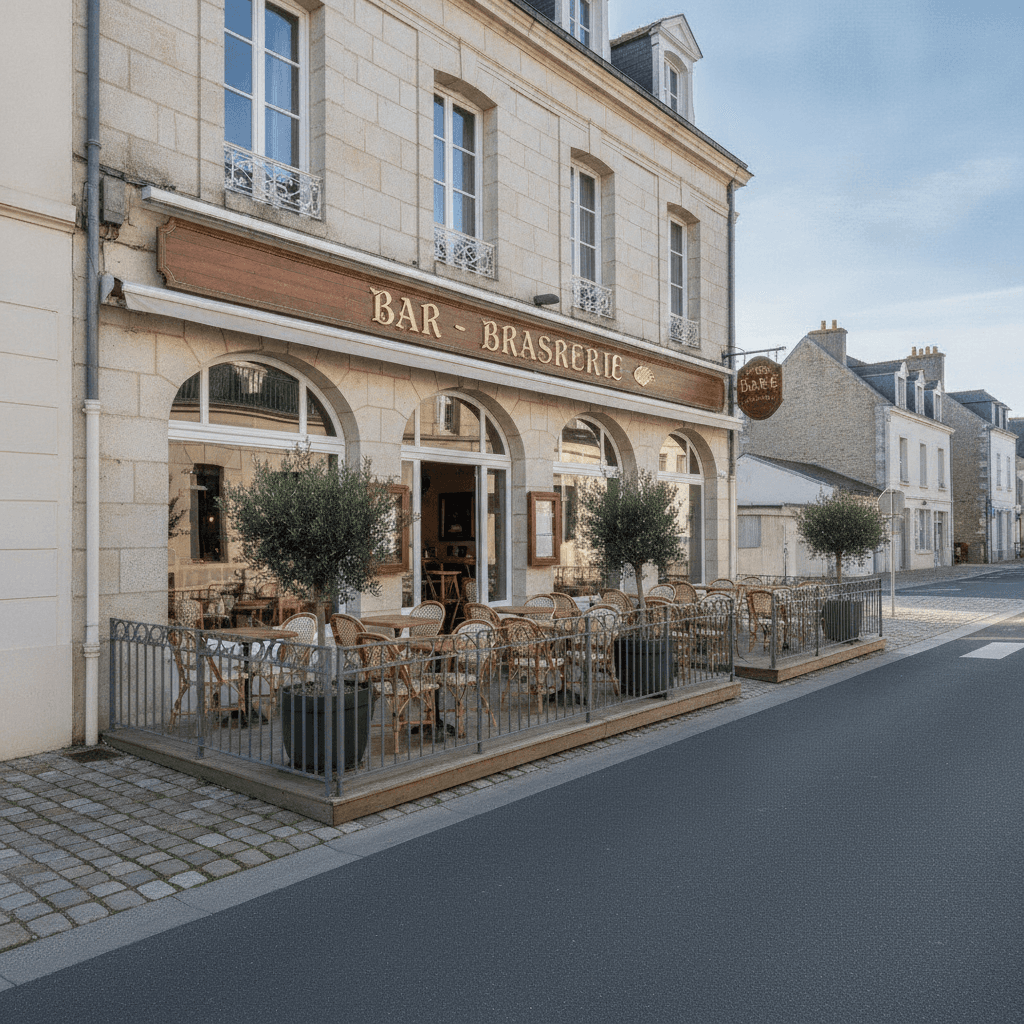 Bar-brasserie 300m² à Noirmoutier-En-L'Île : terrasse - licence IV