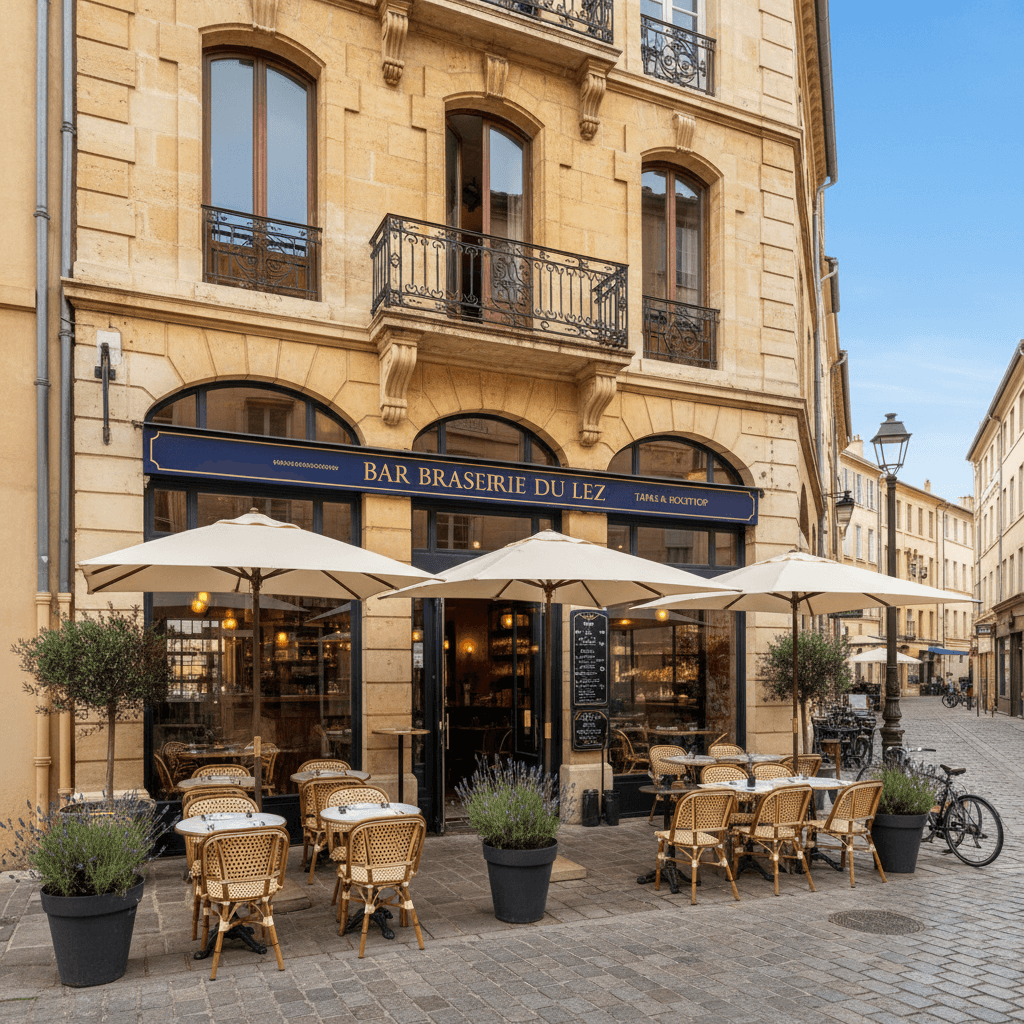 Bar-brasserie à Montpellier : terrasse - licence IV