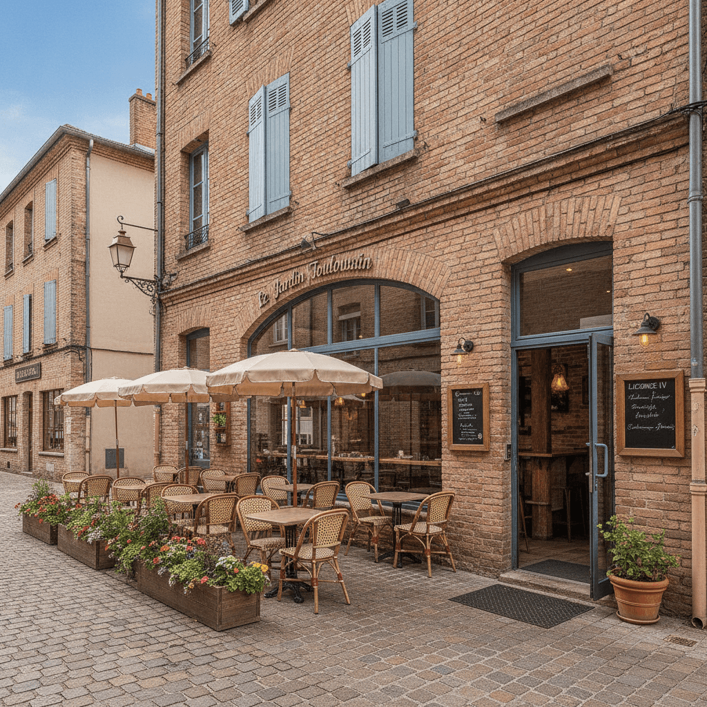 Restaurant 290m² à Toulouse : terrasse - licence IV