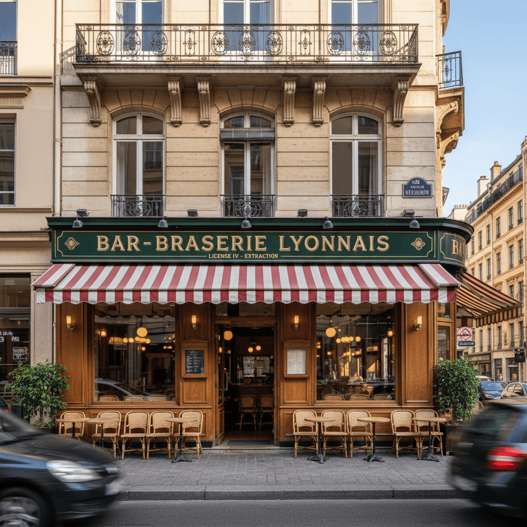 Bar-brasserie 180m² à Lyon : licence IV - extraction