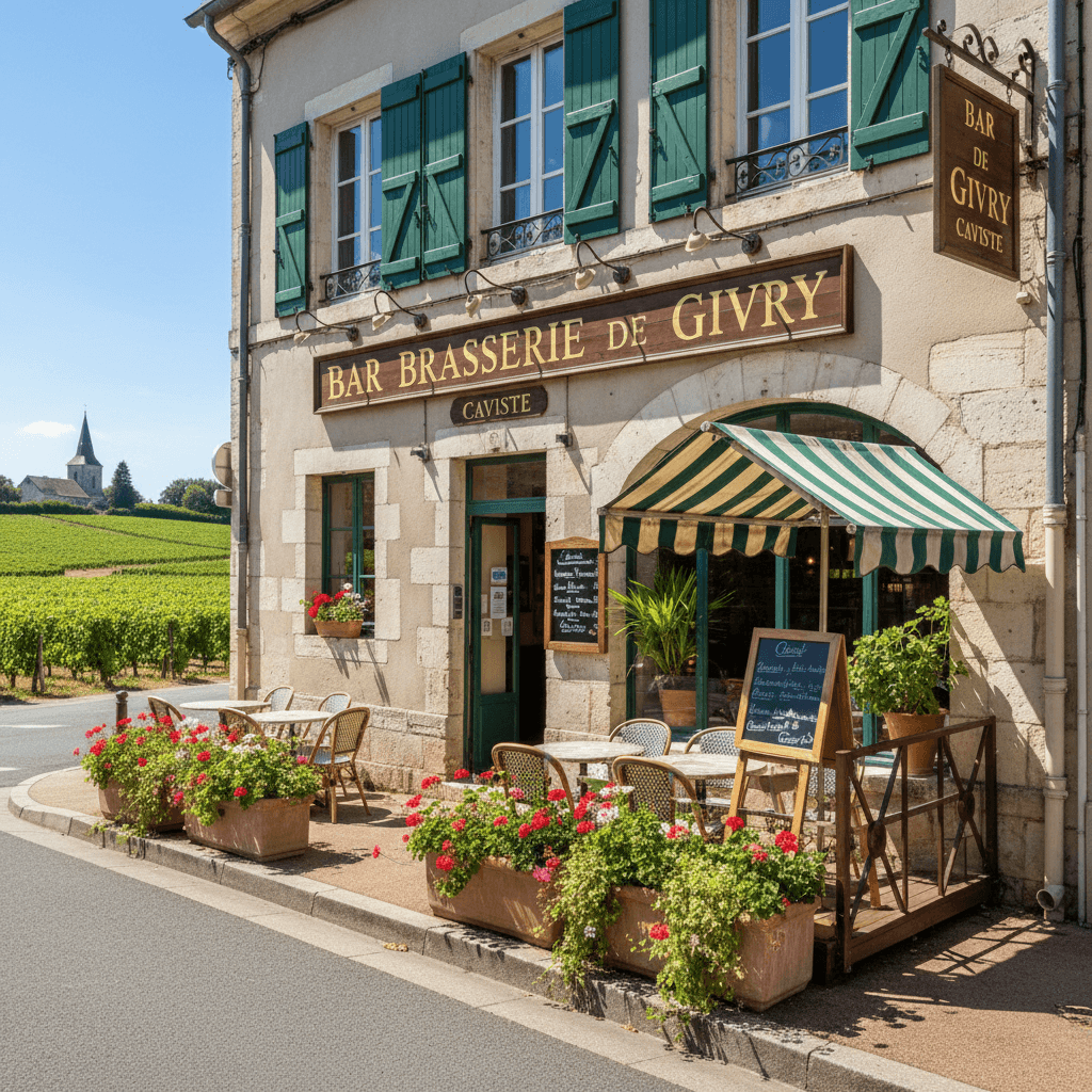 Bar-brasserie 125m² à Givry : terrasse - licence IV - Image 1