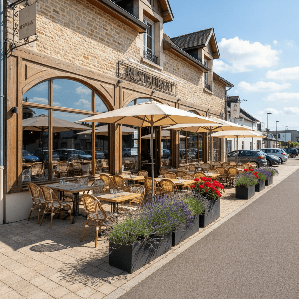 Restaurant à Mouilleron-Le-Captif : terrasse - licence IV - Image 1