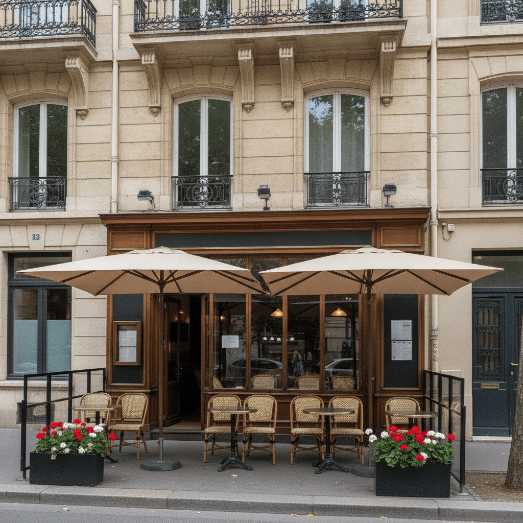 Restaurant 45m² à Lyon : terrasse - licence IV