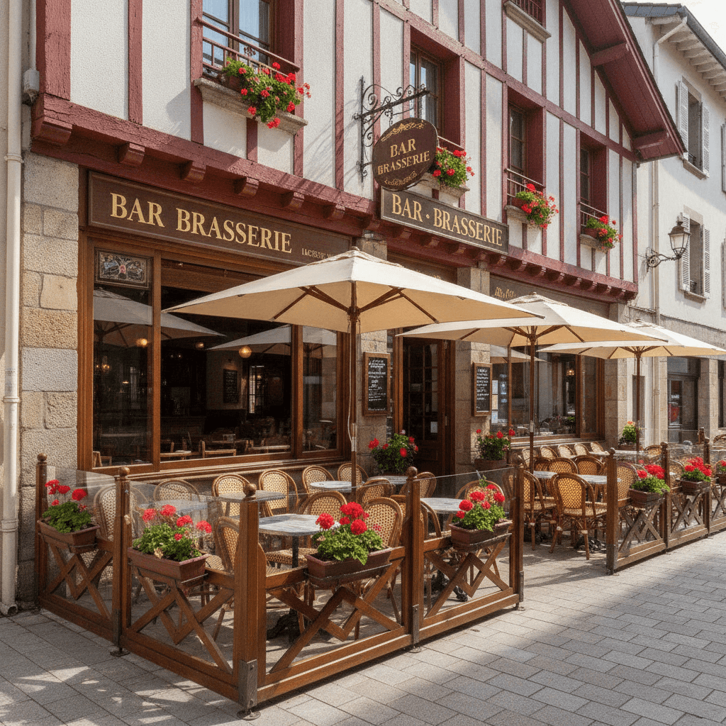 Bar-brasserie 136m² à Saint-Jean-De-Luz : terrasse - licence IV - Image 1