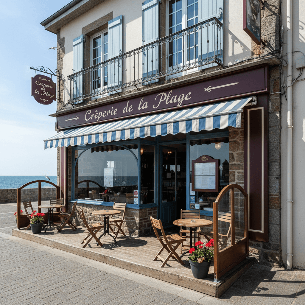 Restaurant à Quimper : terrasse - cuisine équipée - Image 1