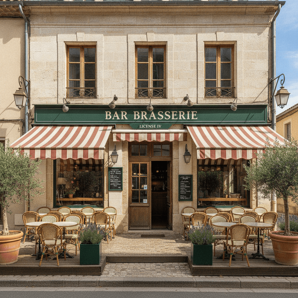 Bar-brasserie à Vaucluse : terrasse - licence IV - Image 1