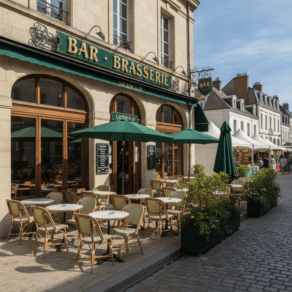 Bar-brasserie à La Roche-Sur-Yon : terrasse - licence IV - Image 1