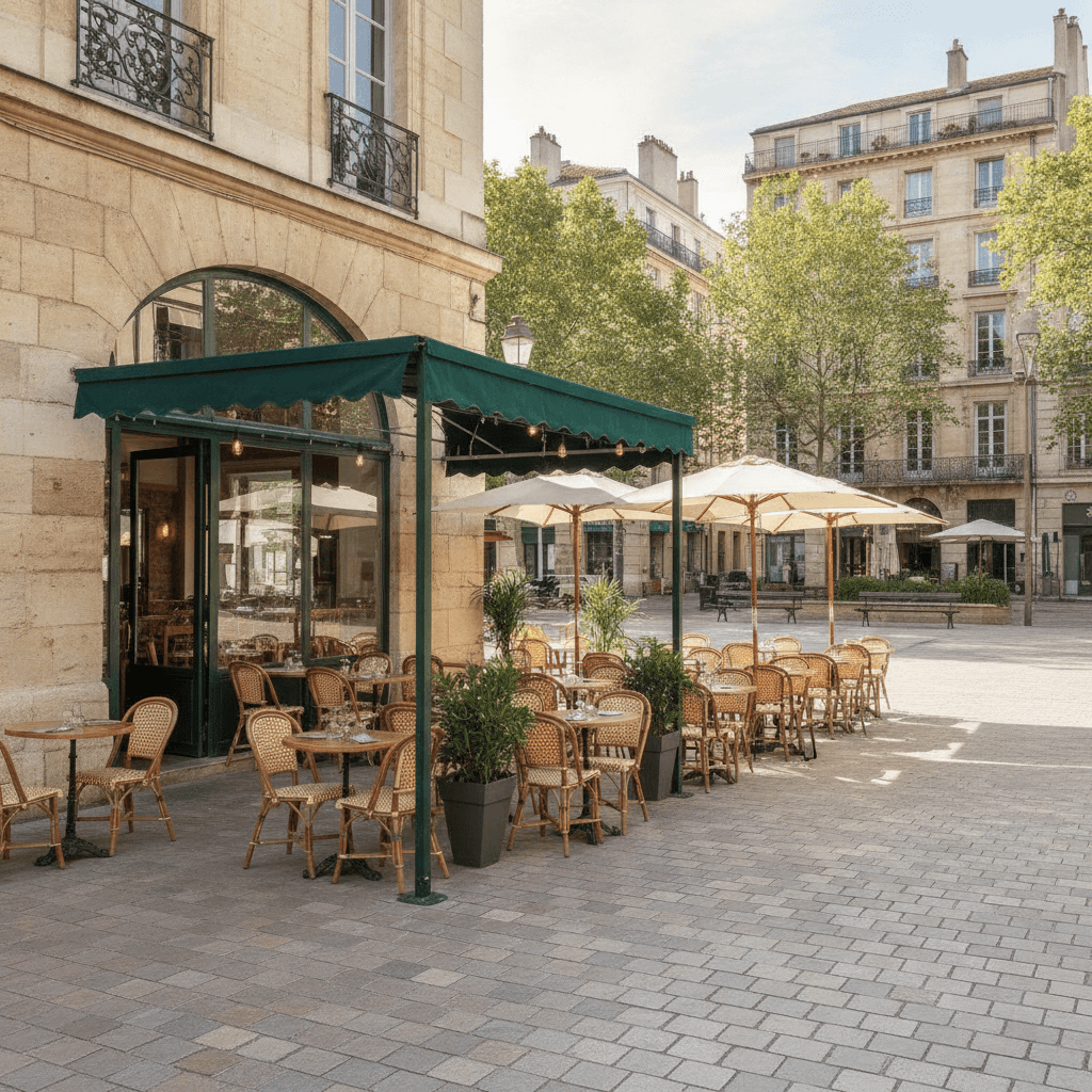 Restaurant 53m² à Montpellier : terrasse - Image 1