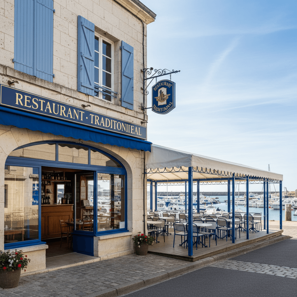 Restaurant 102m² à Talmont-Saint-Hilaire : terrasse - licence IV - Image 1