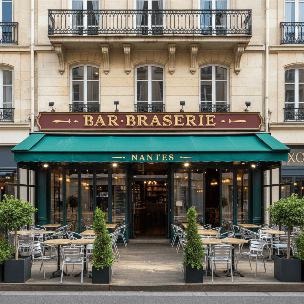 Bar-brasserie à Nantes : terrasse - licence IV - Image 1