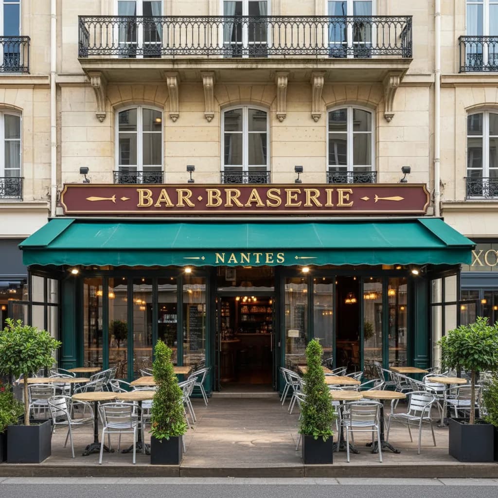 Bar-brasserie à Nantes : terrasse - licence IV - Image 1
