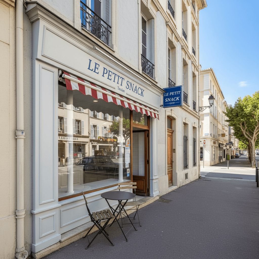 Snack 32m² à Toulon : terrasse - licence IV
