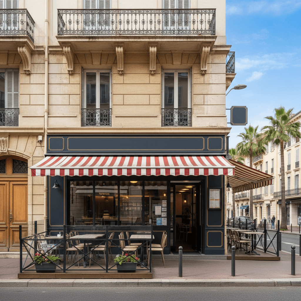 Fast-food 180m² à Nice : terrasse - licence IV