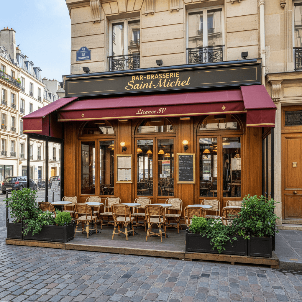 Bar-brasserie 50 couverts à Paris : licence IV