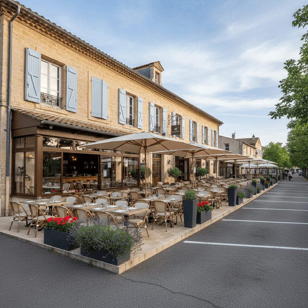 Restaurant 230m² à Montpellier : terrasse - extraction - Image 1