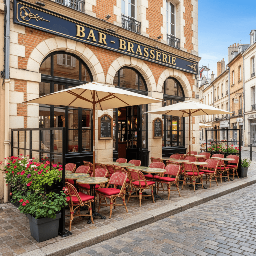 Bar-brasserie 280m² à Toulouse : terrasse - licence IV