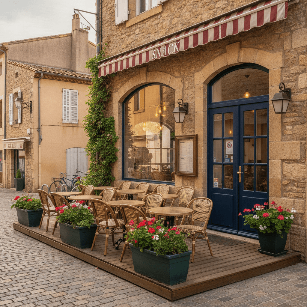 Snack 129m² à Montescot : terrasse - licence IV
