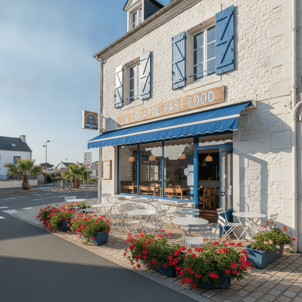 Fast-food 124m² à La Couarde-Sur-Mer : terrasse - licence IV - Image 1