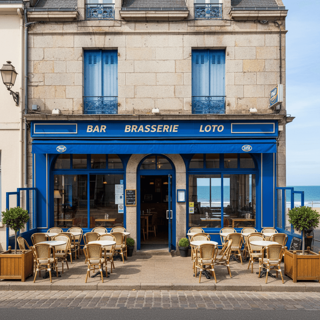 Bar-brasserie à Quimper : terrasse - licence IV - Image 1