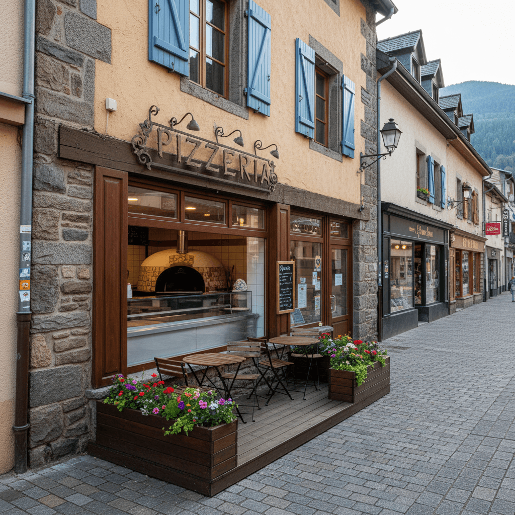 Fast-food à La Bourboule : terrasse - licence IV - Image 1