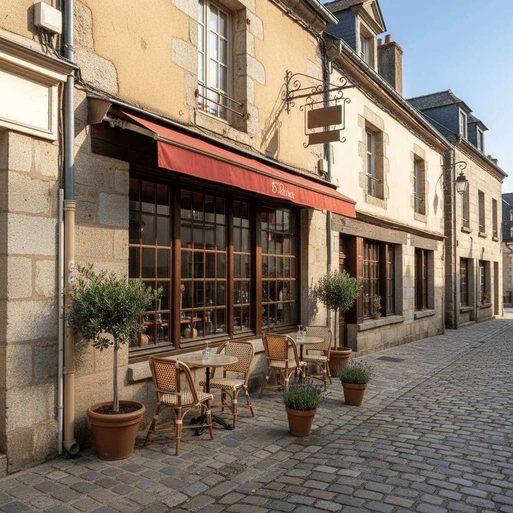 Restaurant 100m² à Tréguier : terrasse - licence IV - Image 1