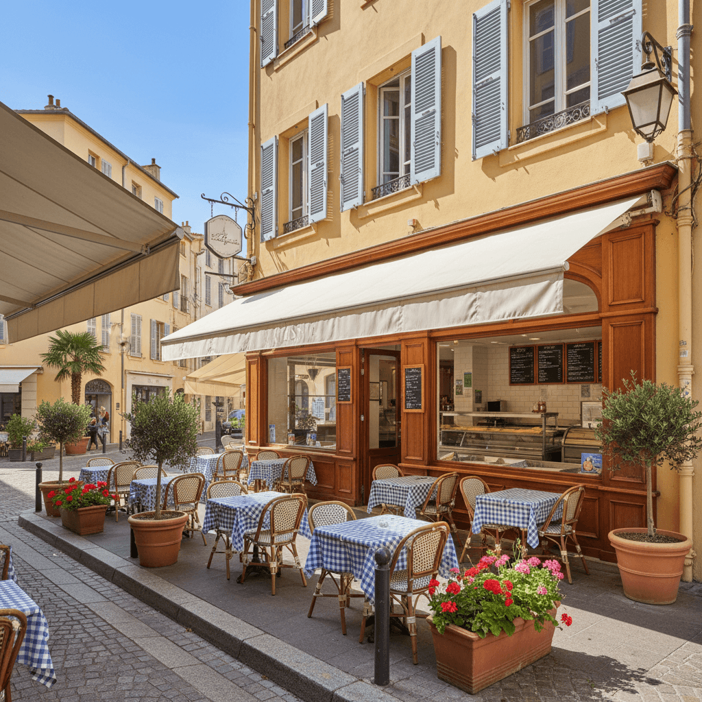 Snack 45m² à Cannes : terrasse - Image 1