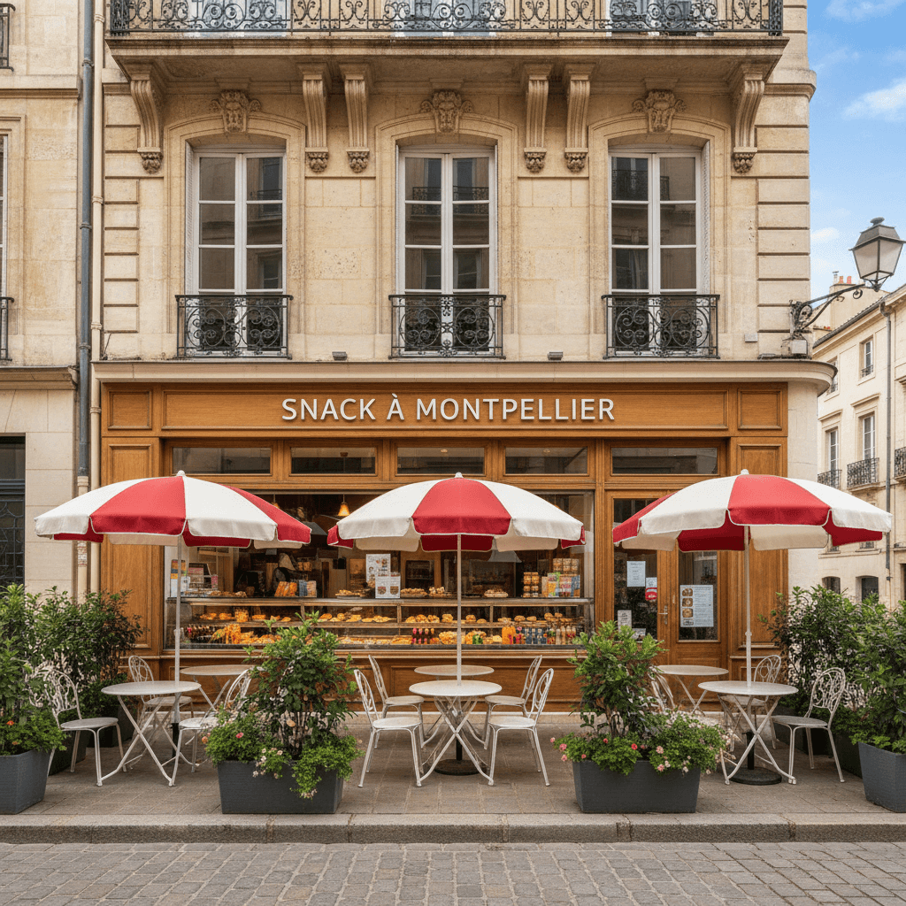Snack à Montpellier : terrasse
