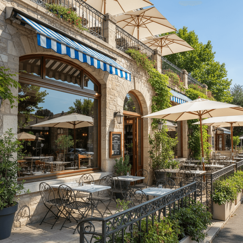 Restaurant 300m² à Le Pontet : terrasse - extraction - Image 1