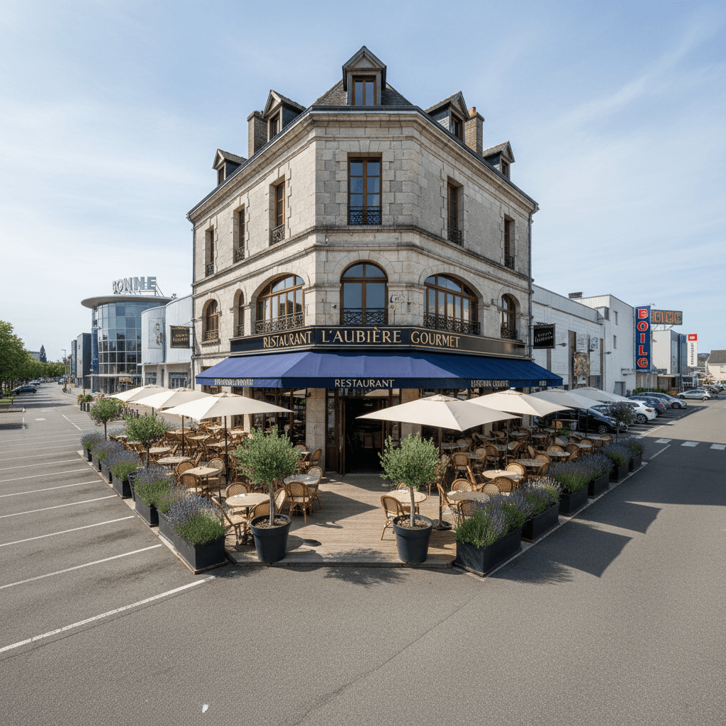 Restaurant 520m² à Clermont-Ferrand : terrasse - licence IV