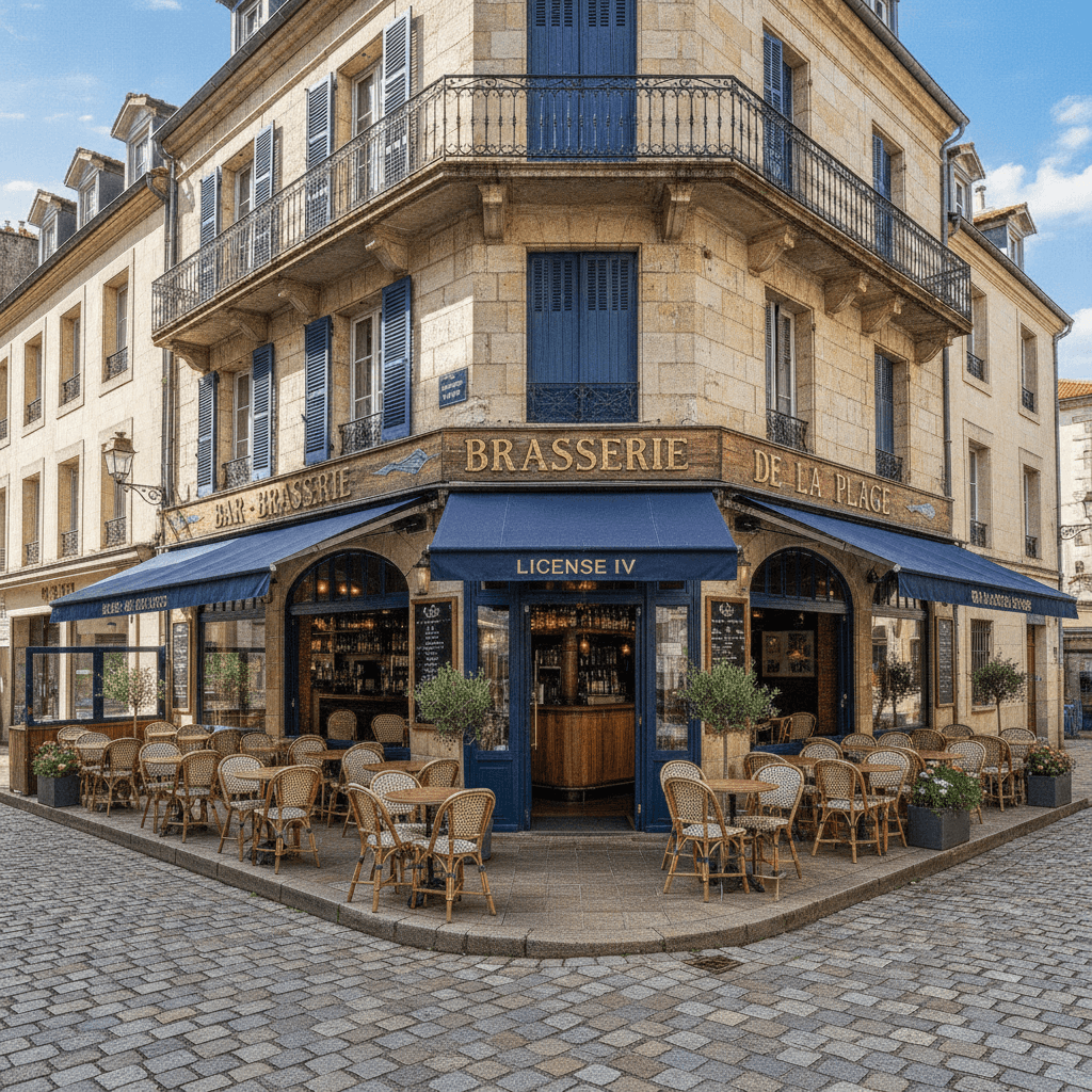 Bar-brasserie 190m² à Saint-Jean-de-Luz : terrasse - licence IV - Image 1
