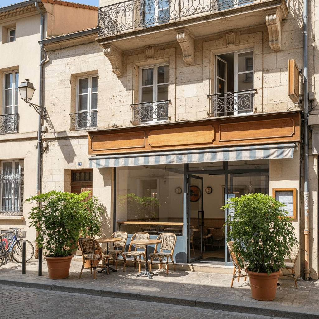 Fast-food 55m² à Montpellier : terrasse - Image 1