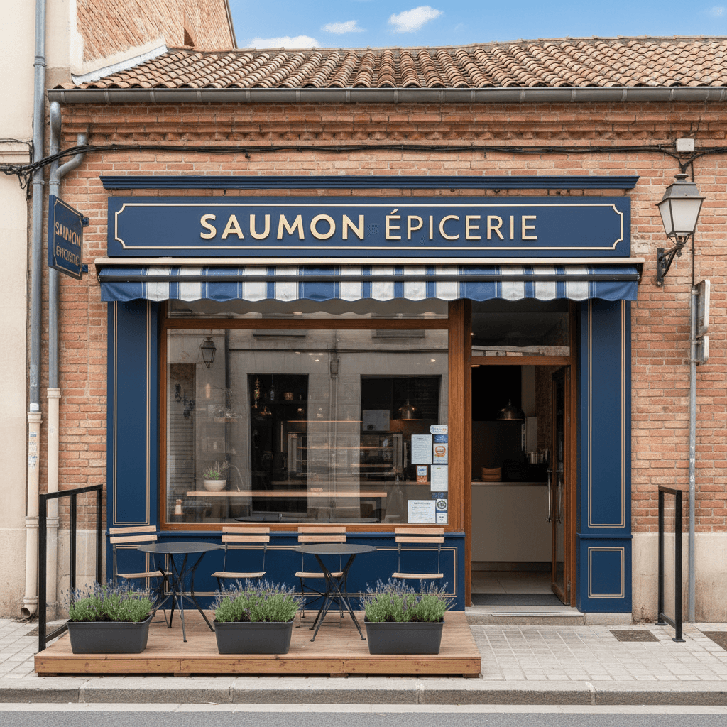 Fast-food 60m² à Toulouse : terrasse - extraction