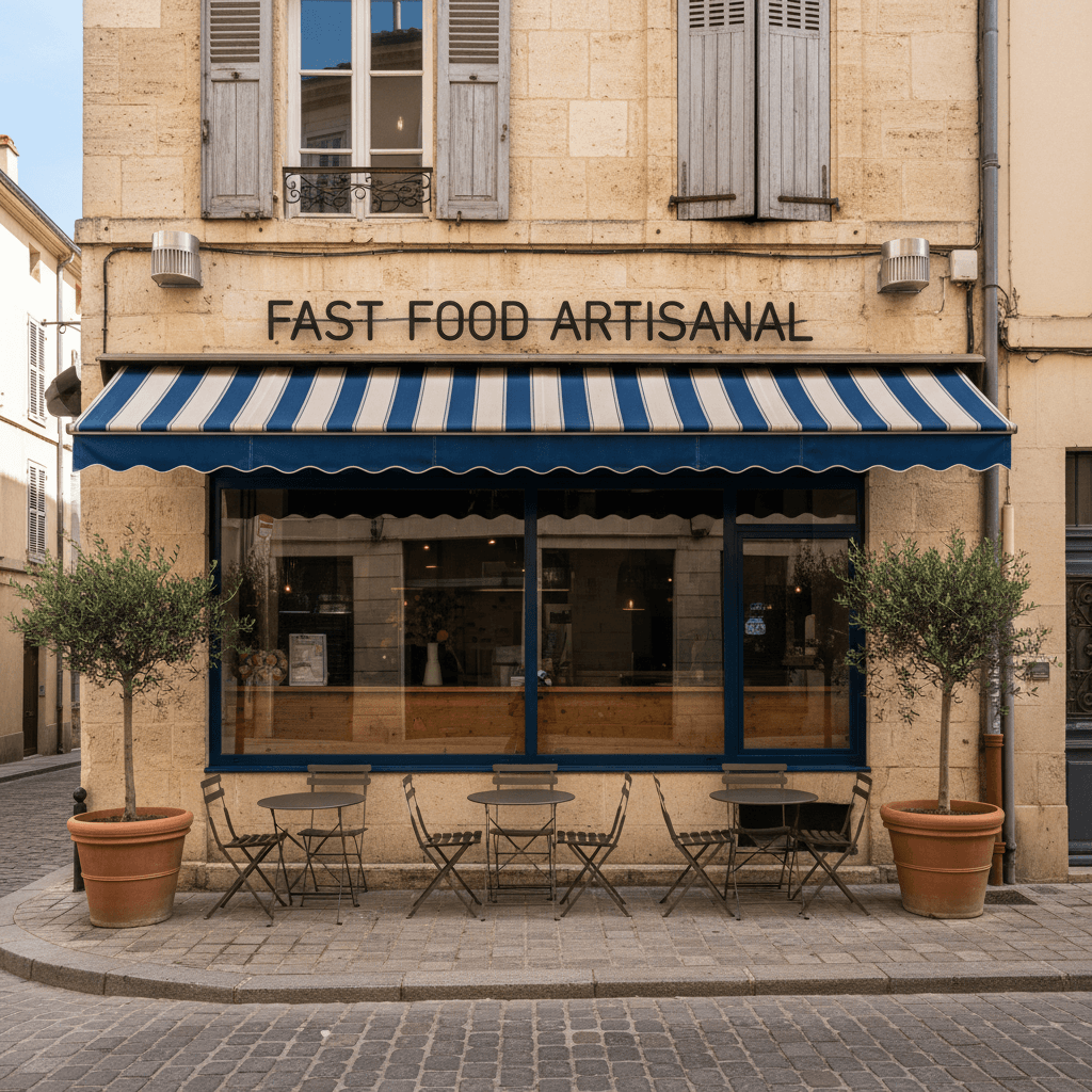 Fast-food 105m² à Montpellier : terrasse - extraction