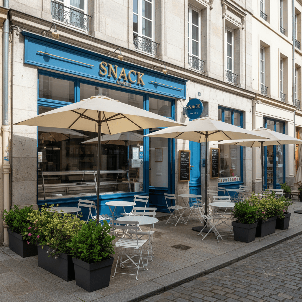 Snack 50m² à Nantes : terrasse