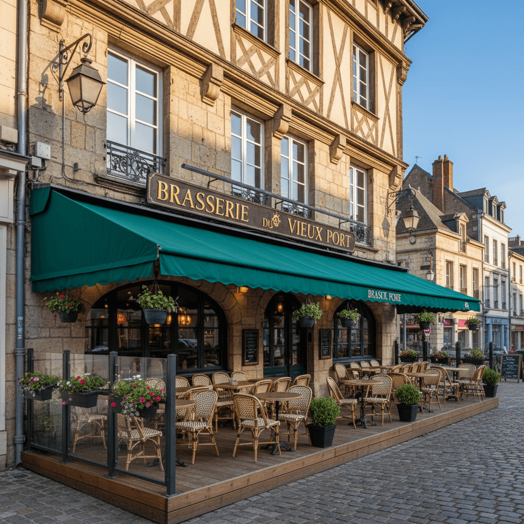 Bar-brasserie 130m² à Rouen : terrasse - licence IV