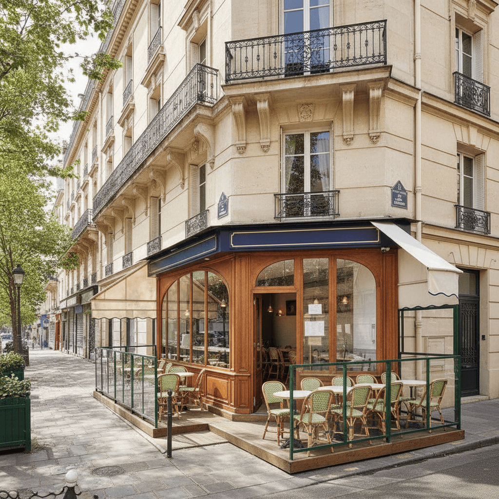 Fast-food 30 couverts à Paris : terrasse - licence IV - Image 1