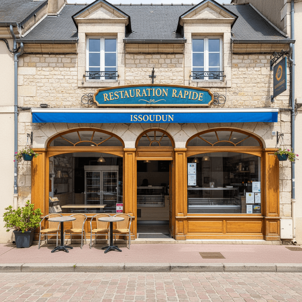 Fast-food 255m² à Issoudun : terrasse - licence IV - Image 1